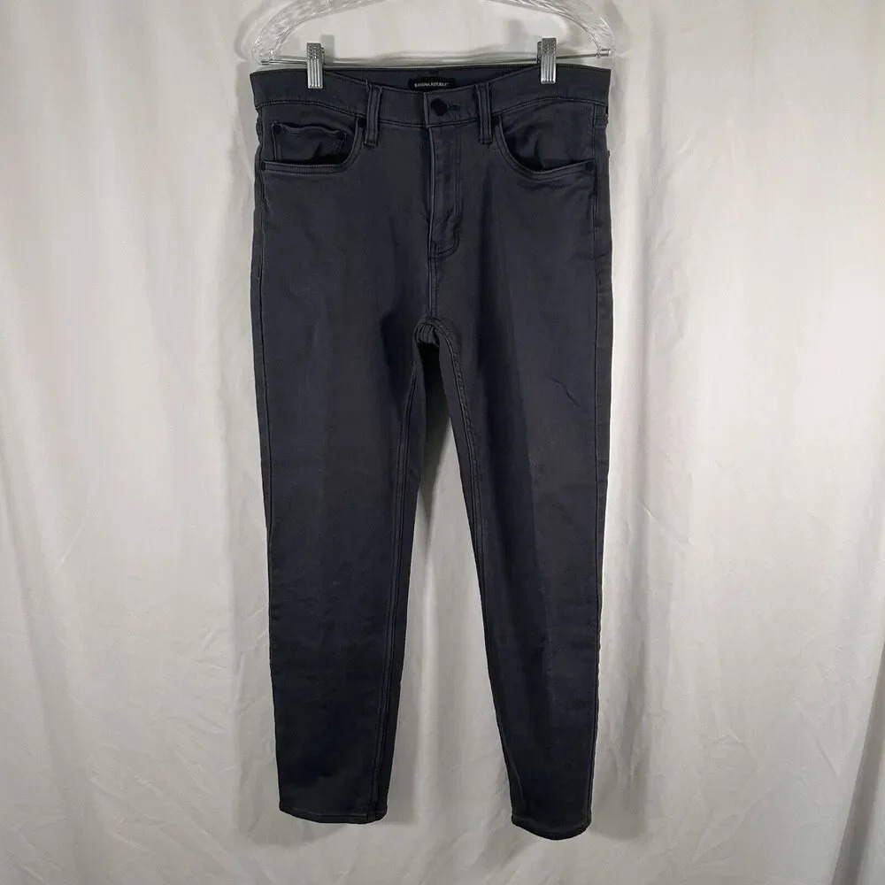 Banana Republic Pants Men's 32x29 Dark Grey Casual Pockets Cotton Blend
